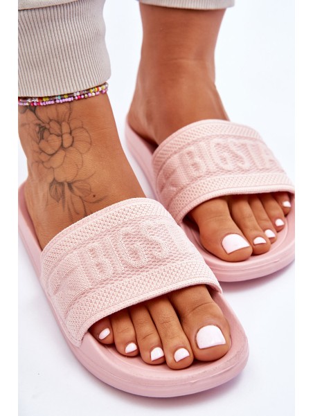 Women's Fashionable Big Star Slippers LL274A157 Light pink
