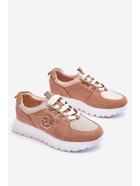 Women's Platform Sports Shoes Beige Aisha