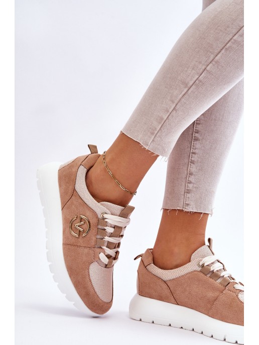 Women's Platform Sports Shoes Beige Aisha