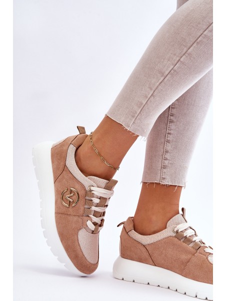 Women's Platform Sports Shoes Beige Aisha
