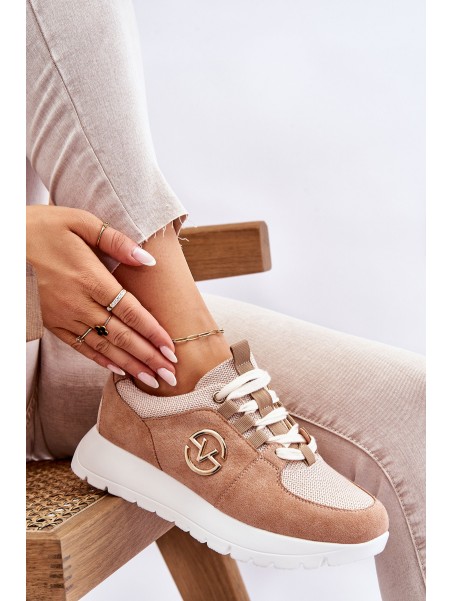 Women's Platform Sports Shoes Beige Aisha