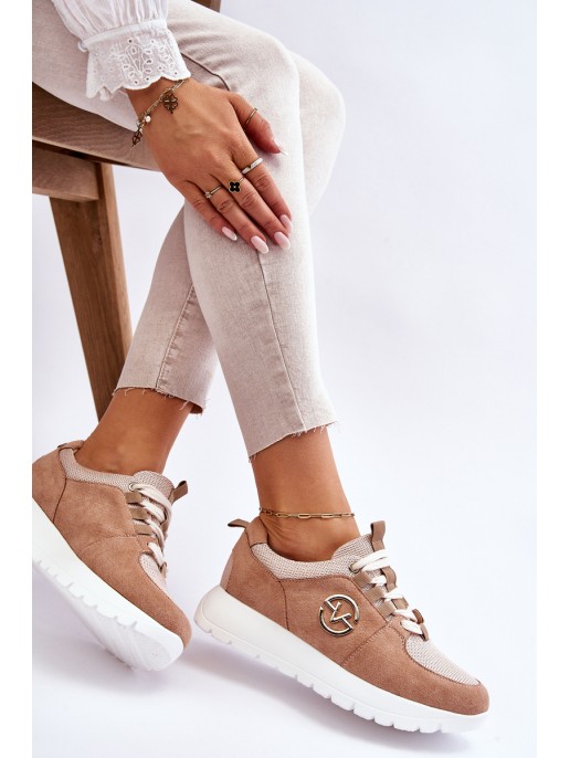 Women's Platform Sports Shoes Beige Aisha