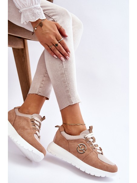 Women's Platform Sports Shoes Beige Aisha