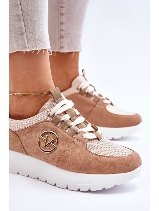 Women's Platform Sports Shoes Beige Aisha