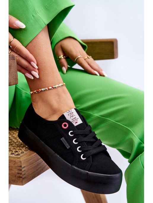 Women's Platform Sneakers Cross Jeans LL2R4039 Black Women's Platform Sneakers Cross Jeans LL2R4039 Black