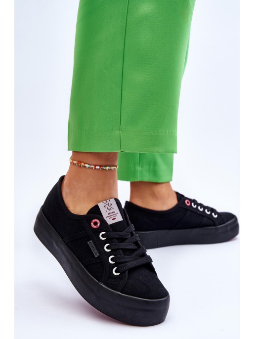 Women's Platform Sneakers Cross Jeans LL2R4039 Black Women's Platform Sneakers Cross Jeans LL2R4039 Black