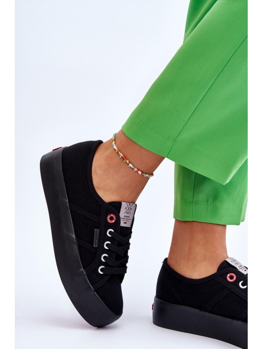 Women's Platform Sneakers Cross Jeans LL2R4039 Black Women's Platform Sneakers Cross Jeans LL2R4039 Black