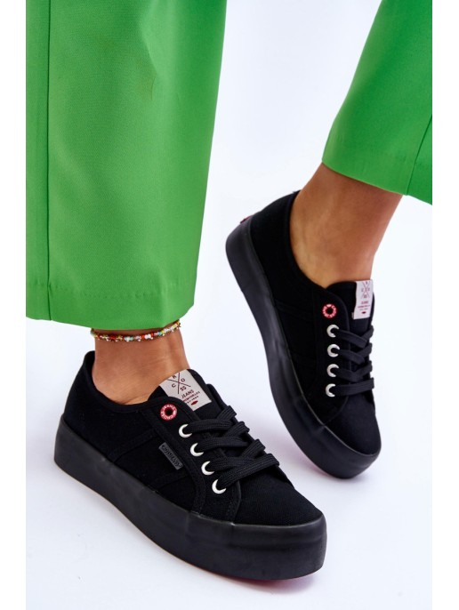 Women's Platform Sneakers Cross Jeans LL2R4039 Black Women's Platform Sneakers Cross Jeans LL2R4039 Black