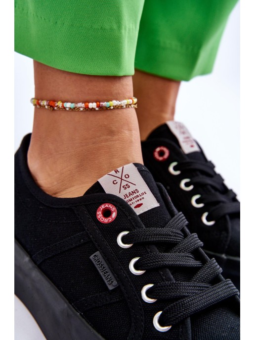 Women's Platform Sneakers Cross Jeans LL2R4039 Black Women's Platform Sneakers Cross Jeans LL2R4039 Black