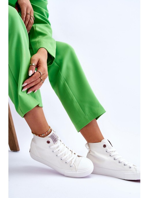 Women's Classic High Top Sneakers Cross Jeans LL2R4086C White