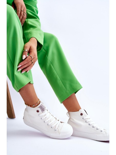 Women's Classic High Top Sneakers Cross Jeans LL2R4086C White