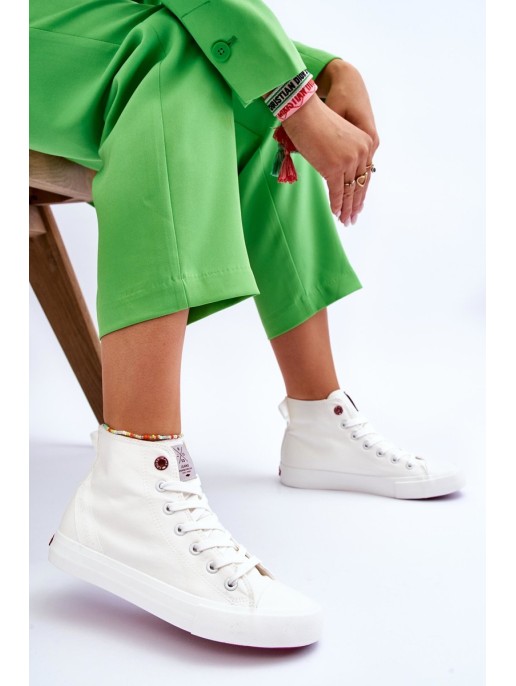 Women's Classic High Top Sneakers Cross Jeans LL2R4086C White