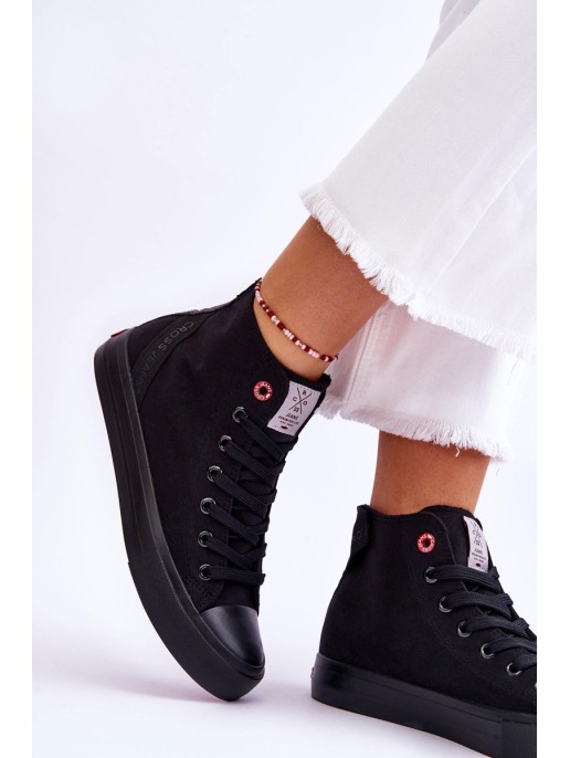 Women's Classic High Top Sneakers Cross Jeans LL2R4088C Black