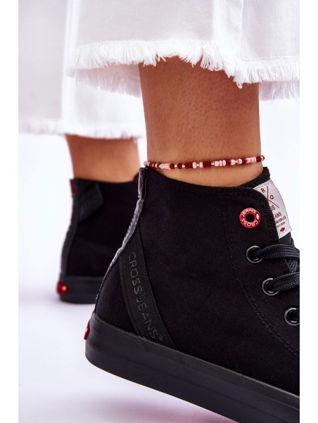 Women's Classic High Top Sneakers Cross Jeans LL2R4088C Black