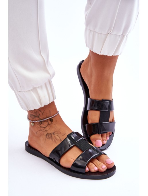 Fashionable Vegan Slippers ZAXY JJ285263 Black