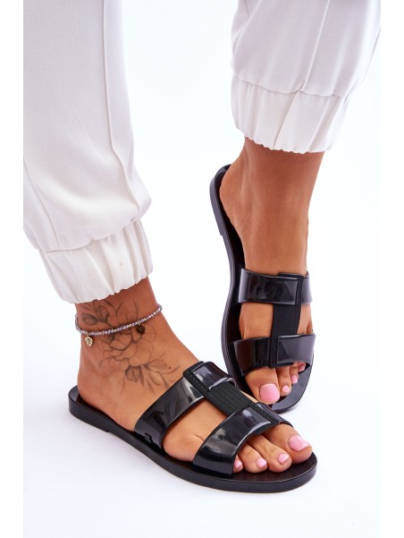 Fashionable Vegan Slippers ZAXY JJ285263 Black