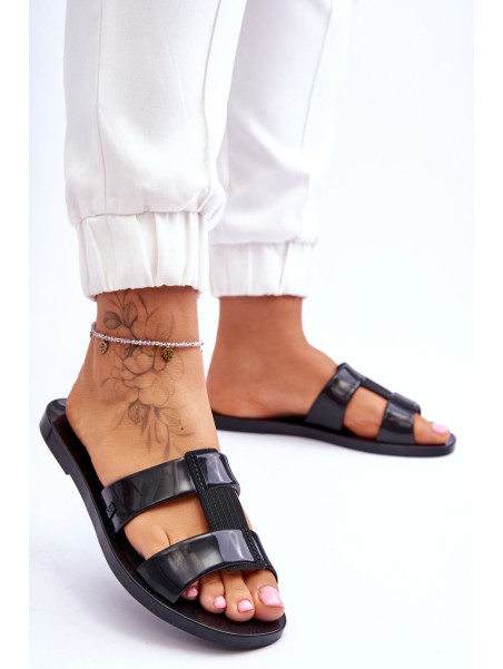 Fashionable Vegan Slippers ZAXY JJ285263 Black