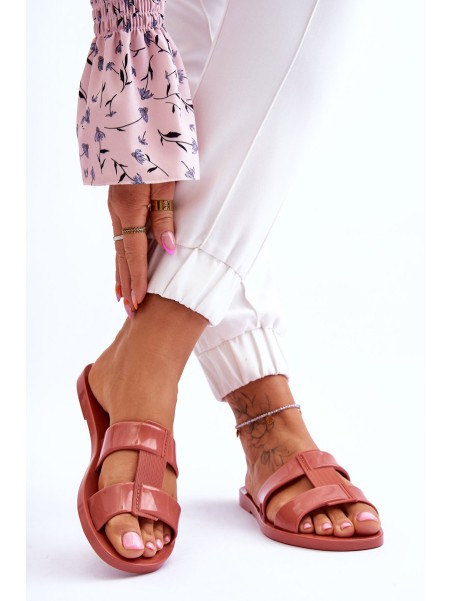 Fashionable Vegan Slippers ZAXY JJ285262 Dusty Pink