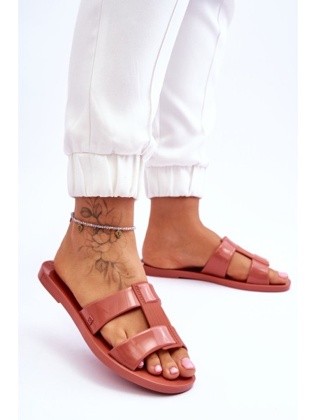 Fashionable Vegan Slippers ZAXY JJ285262 Dusty Pink
