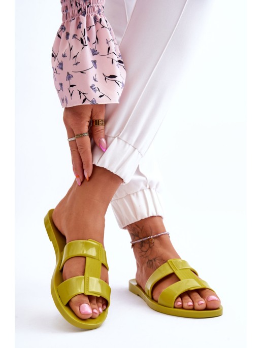 Fashionable Vegan Slippers ZAXY JJ285261 Green