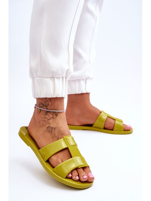 Fashionable Vegan Slippers ZAXY JJ285261 Green