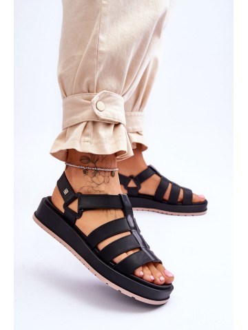 ZAXY moteriškos veganiškos Velcro basutės JJ285017 juodos 2