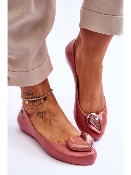 ZAXY Women's Ballerinas With Heart LL285028 Pink