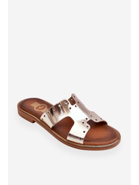 Women's Sandals With Decorative Cutouts gold Emily