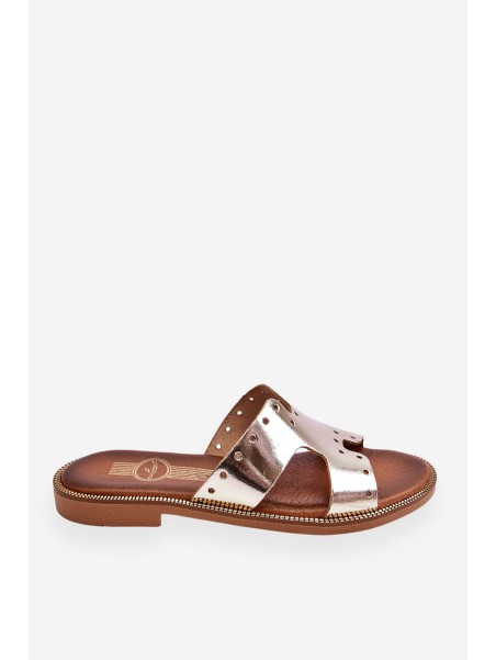 Women's Sandals With Decorative Cutouts gold Emily