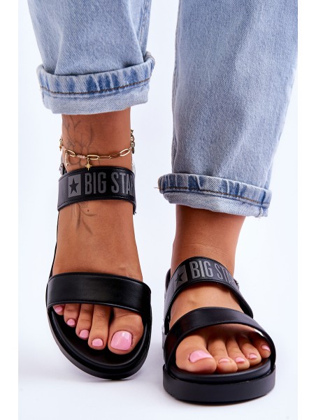 Women's Flat Sandals Big Star LL274938 Black