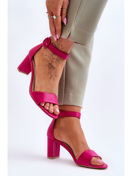 Women's Sandals On Heel Fuchsia Lexi
