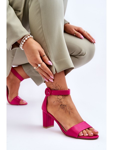 Women's Sandals On Heel Fuchsia Lexi