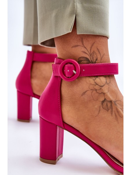 Women's Sandals On Heel Fuchsia Lexi