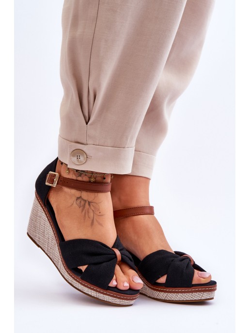 Women's Wedge Sandals Black Daphne Women's Wedge Sandals Black Daphne