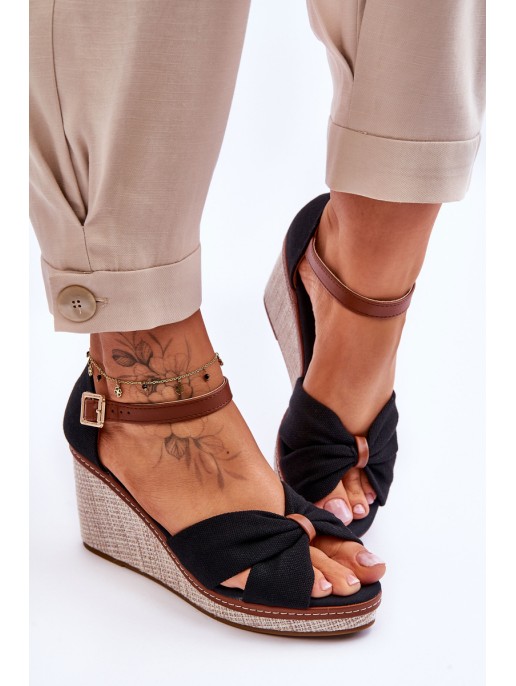 Women's Wedge Sandals Black Daphne Women's Wedge Sandals Black Daphne