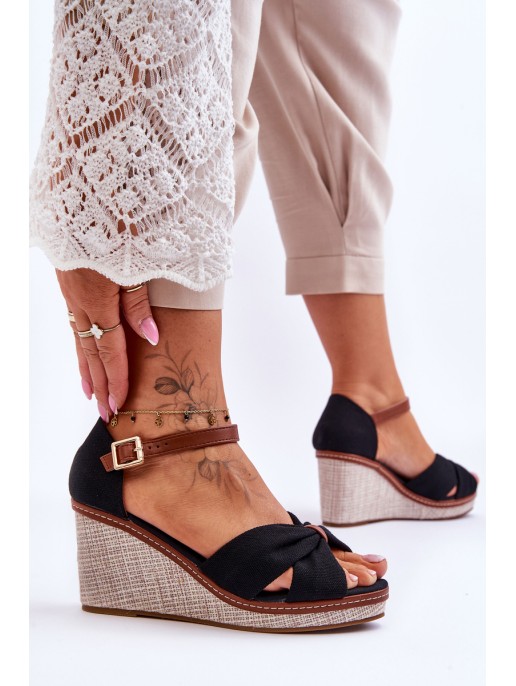 Women's Wedge Sandals Black Daphne Women's Wedge Sandals Black Daphne