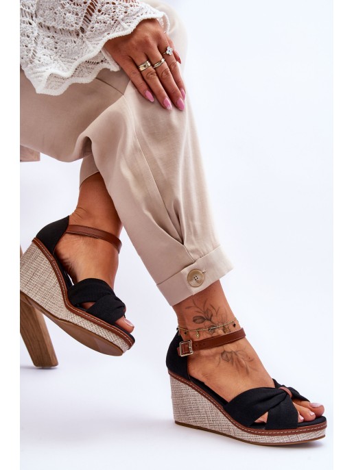 Women's Wedge Sandals Black Daphne Women's Wedge Sandals Black Daphne