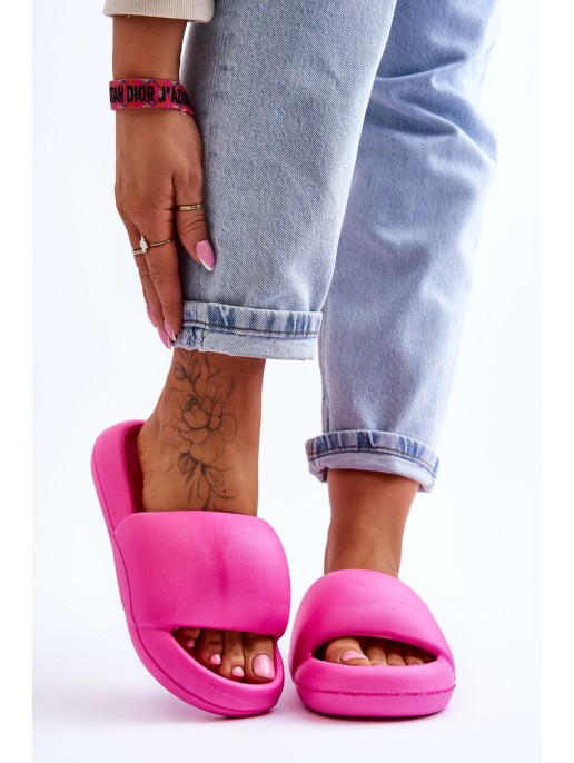 Women's Lightweight Foam Platform Slippers Fuchsia Milton