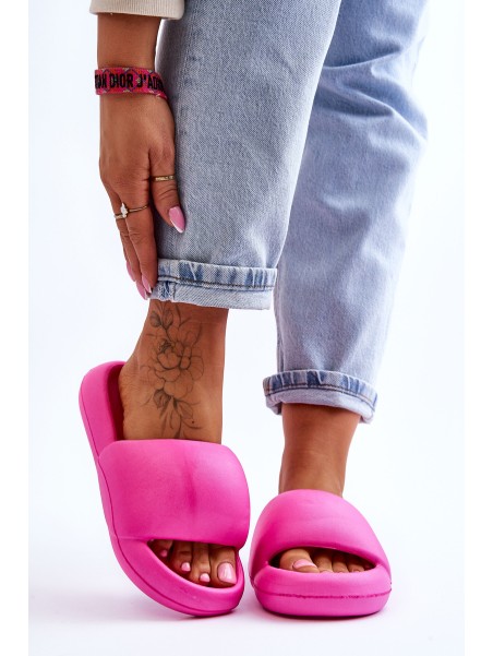 Women's Lightweight Foam Platform Slippers Fuchsia Milton