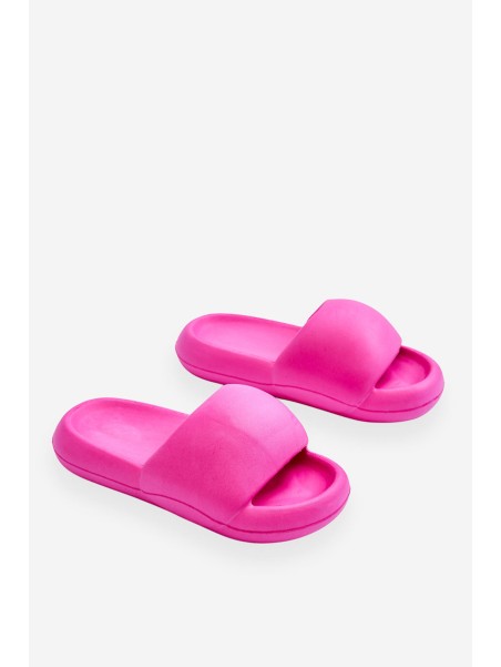 Women's Lightweight Foam Platform Slippers Fuchsia Milton