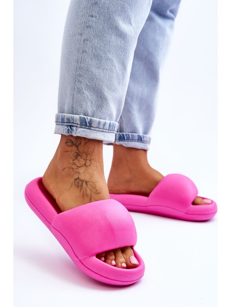 Women's Lightweight Foam Platform Slippers Fuchsia Milton