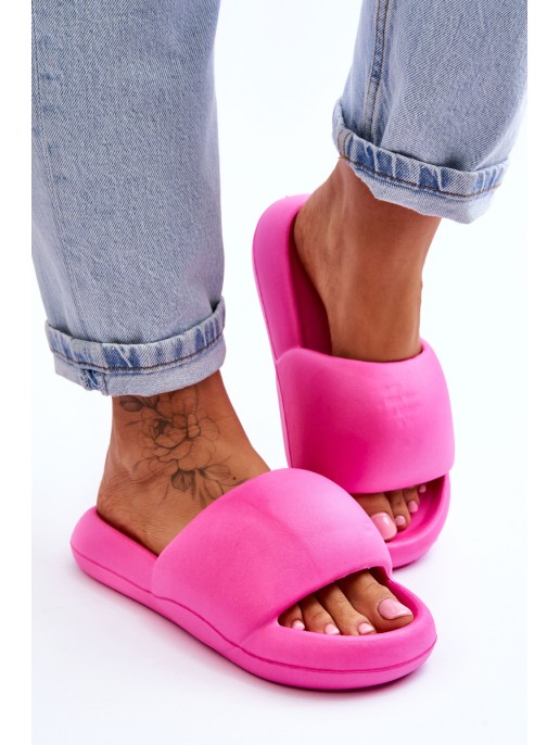 Women's Lightweight Foam Platform Slippers Fuchsia Milton