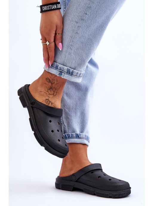 Moteriški guminiai Crocs juodi Rabios