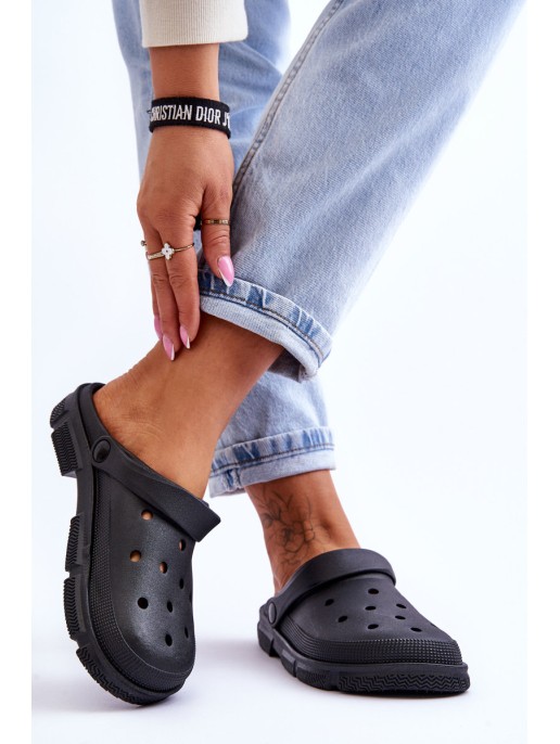 Moteriški guminiai Crocs juodi Rabios