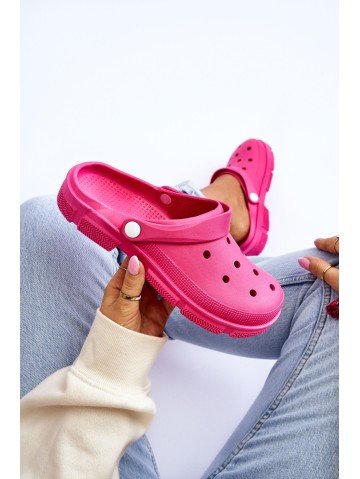 Women's Rubber Crocs Fuchsia Rabios 2