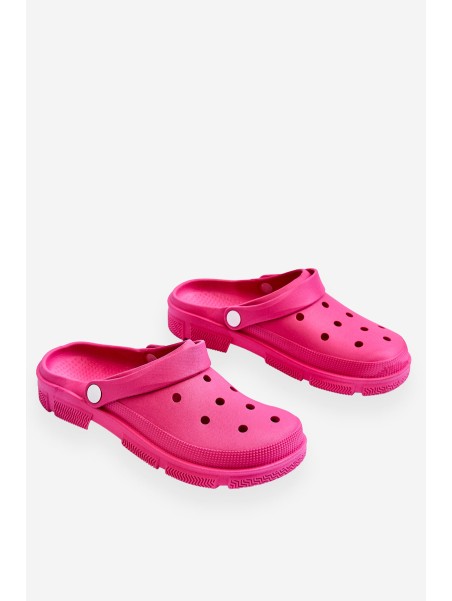 Women's Rubber Crocs Fuchsia Rabios