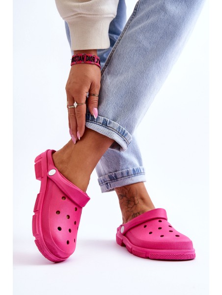 Women's Rubber Crocs Fuchsia Rabios