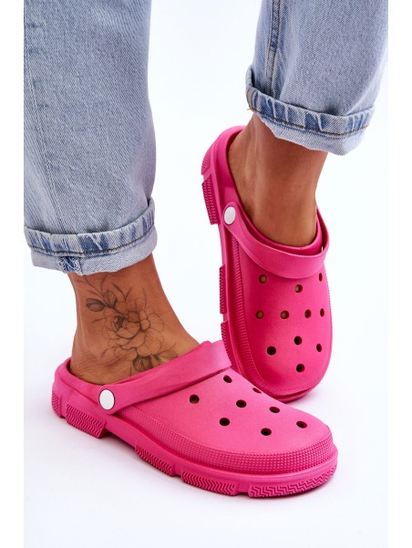 Women's Rubber Crocs Fuchsia Rabios
