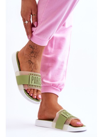 Women's Sport Slippers Green Sunrise 2