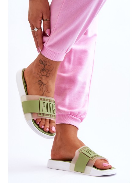 Women's Sport Slippers Green Sunrise